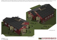 CS100 - Combo Chicken Coop + Garden Shed Plans Construction_018
